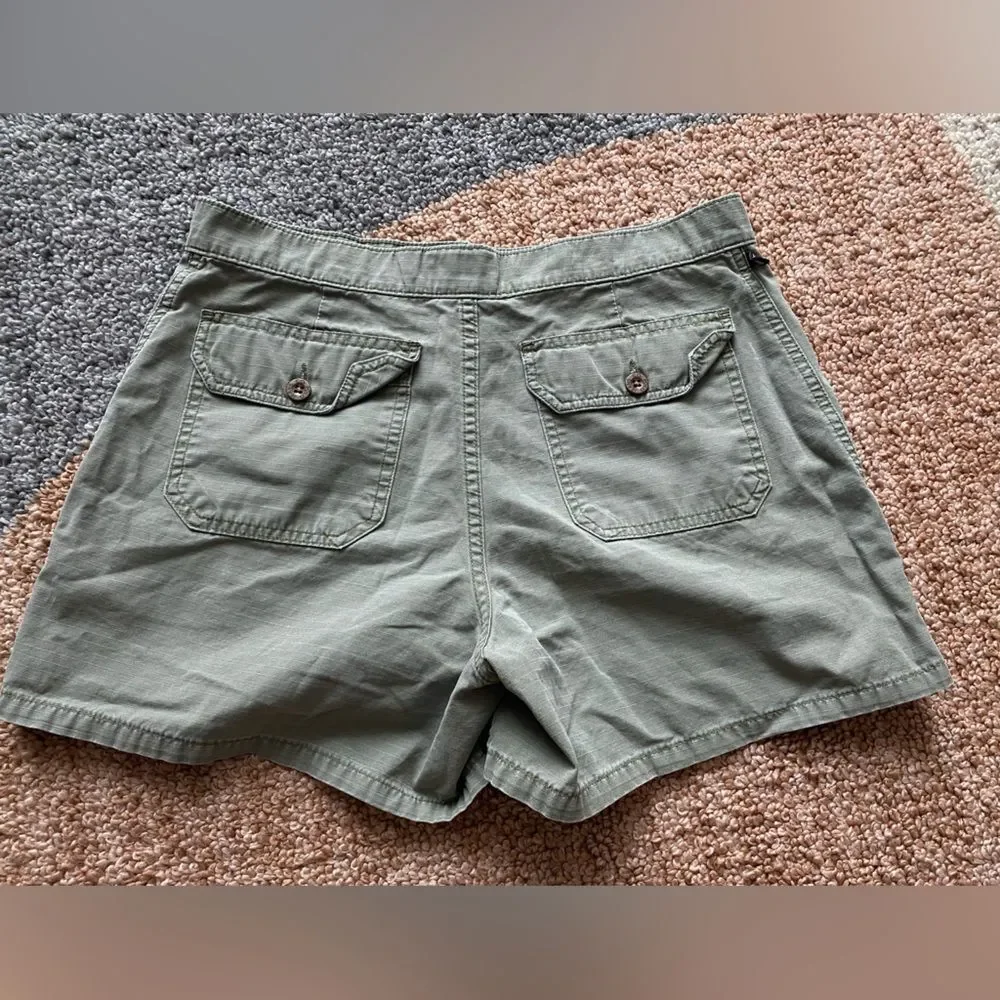 Y2K Polo Jeans Co Ralph Lauren Military Style Army Green Women’s Shorts 6 VTG - Picture 7 of 8
